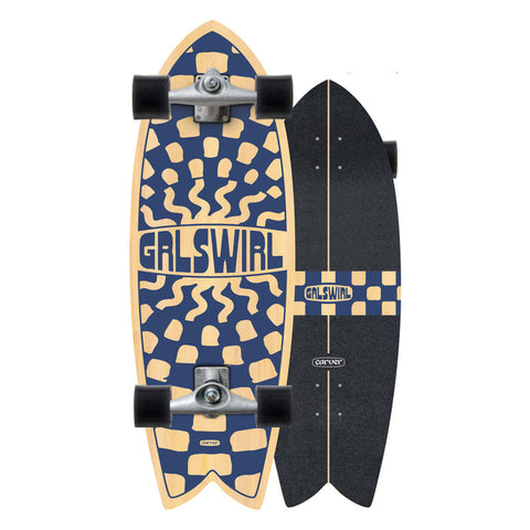 Carver 29.5" GrlSwirl Swirlcheck CX Complete Surfskate