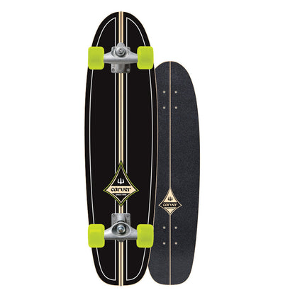 Carver 29" Surfrider Black C5 Surfskate Complete Skateboards Carver