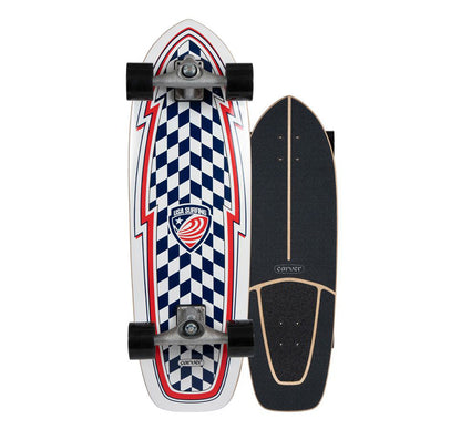 Carver 30.75" USA Booster CX Surfskate Complete Skateboards Carver