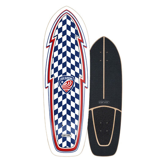 Carver 30.75" USA Booster Skateboard Deck Skateboard Decks Carver