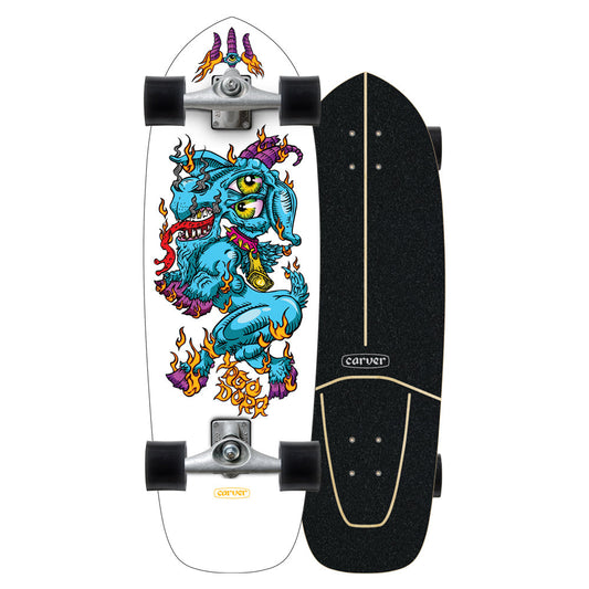 Carver 30.75" Yago Dora Fire Goat CX Surfskate Complete Skateboards Carver
