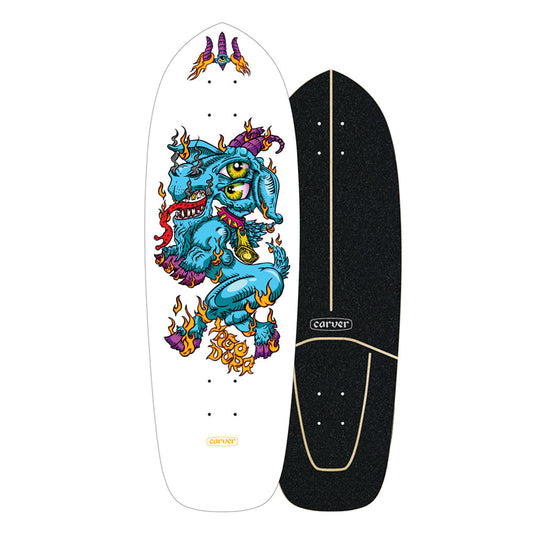 Carver 30.75" Yago Dora Fire Goat Skateboard Deck Skateboards Carver