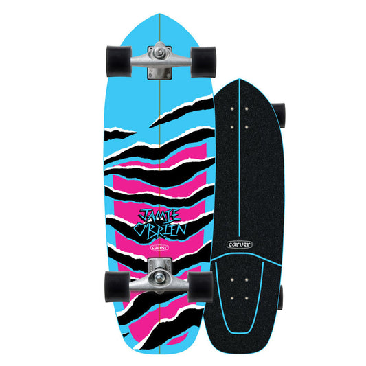 Carver 31" JOB Blue Tiger CX Surfskate Complete Skateboards Carver