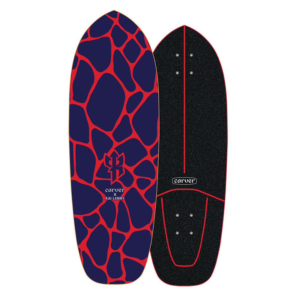 Carver 31" Kai Lenny Lava Skateboard Deck Skateboards Carver