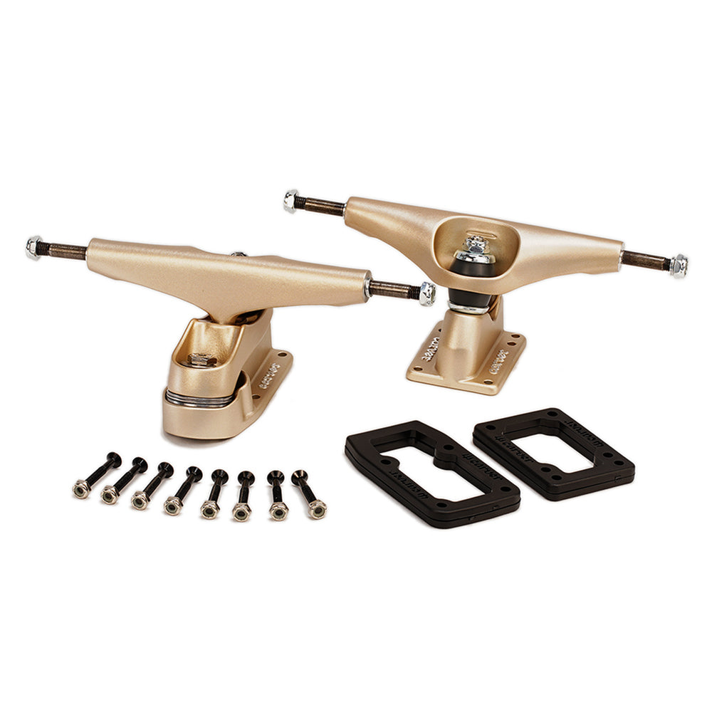 Carver Skateboards - 6.5" C7 Truck Set - Bel Air Gold Metallic Skateboard Trucks Carver