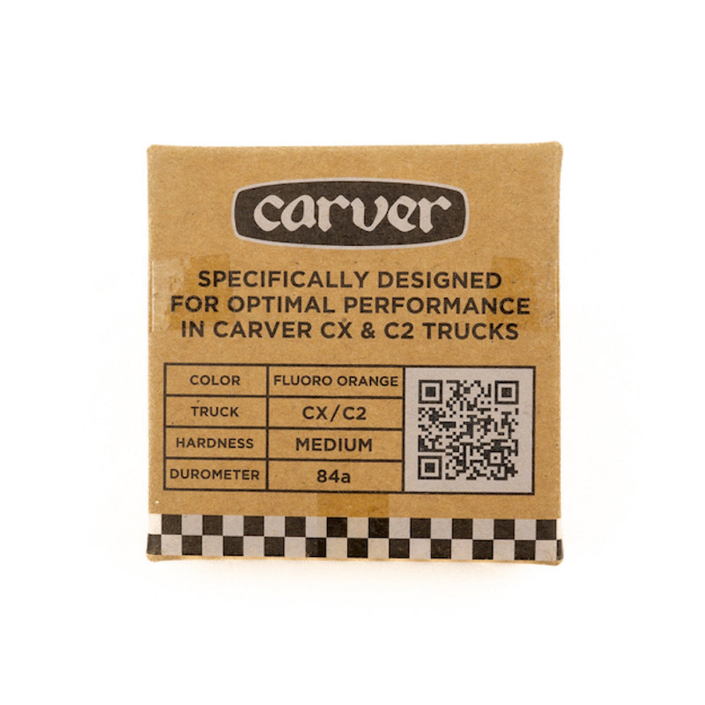 Carver Skateboards - CX Medium Bushing Set - Orange Glo Skateboard Parts Carver