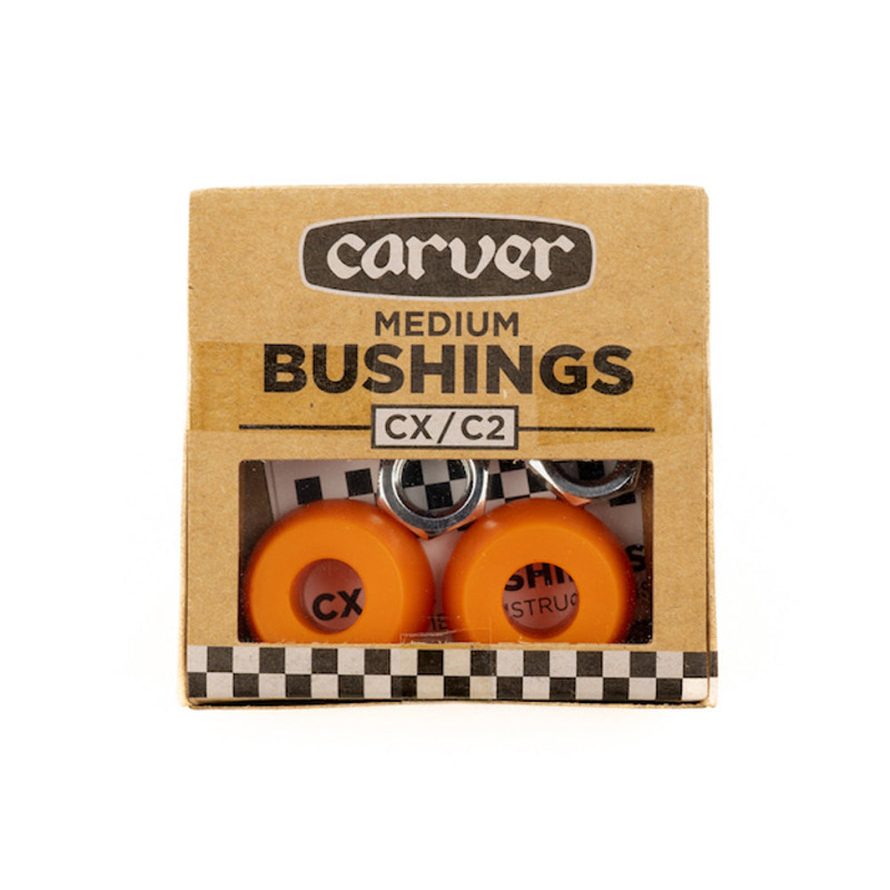 Carver Skateboards - CX Medium Bushing Set - Orange Glo Skateboard Parts Carver