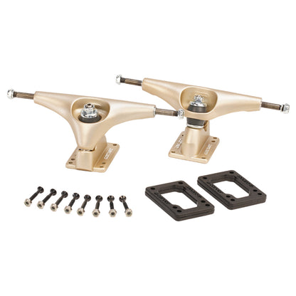 Carver Skateboards - 6.5" CX Truck Set - Bel Air Gold Metallic Skateboard Trucks Carver