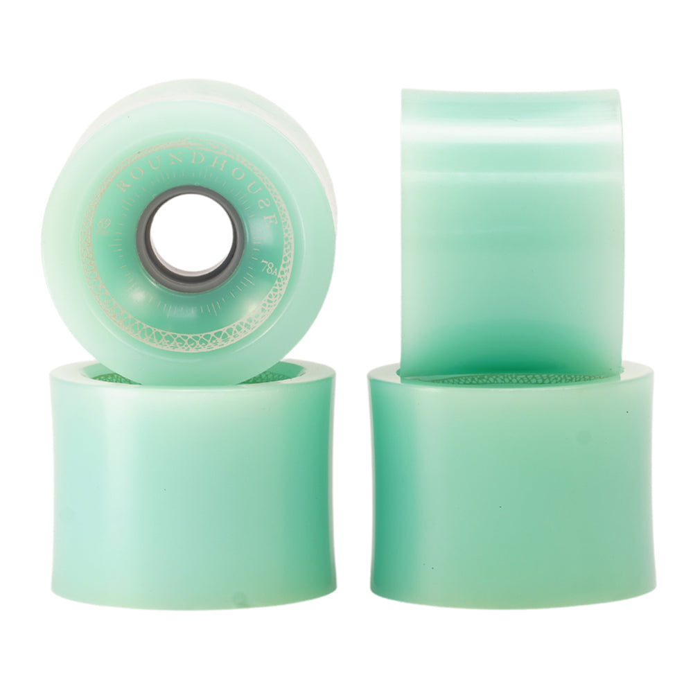 Carver Skateboards - Roundhouse Wheels - 69mm Concave - Glass Green (78A) Skateboard Wheels Carver