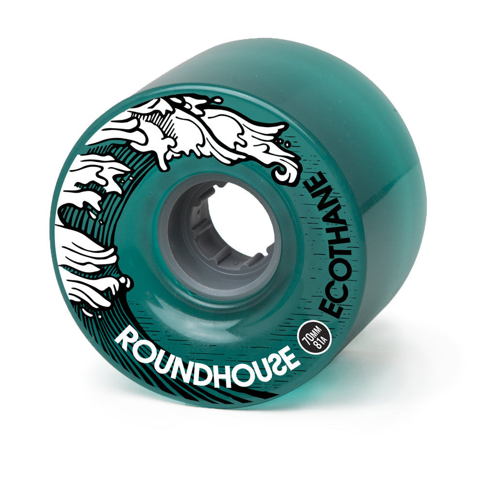 Carver Skateboards - Roundhouse Wheels - 70mm Eco Mag - Aqua (81A) Skateboard Wheels Carver