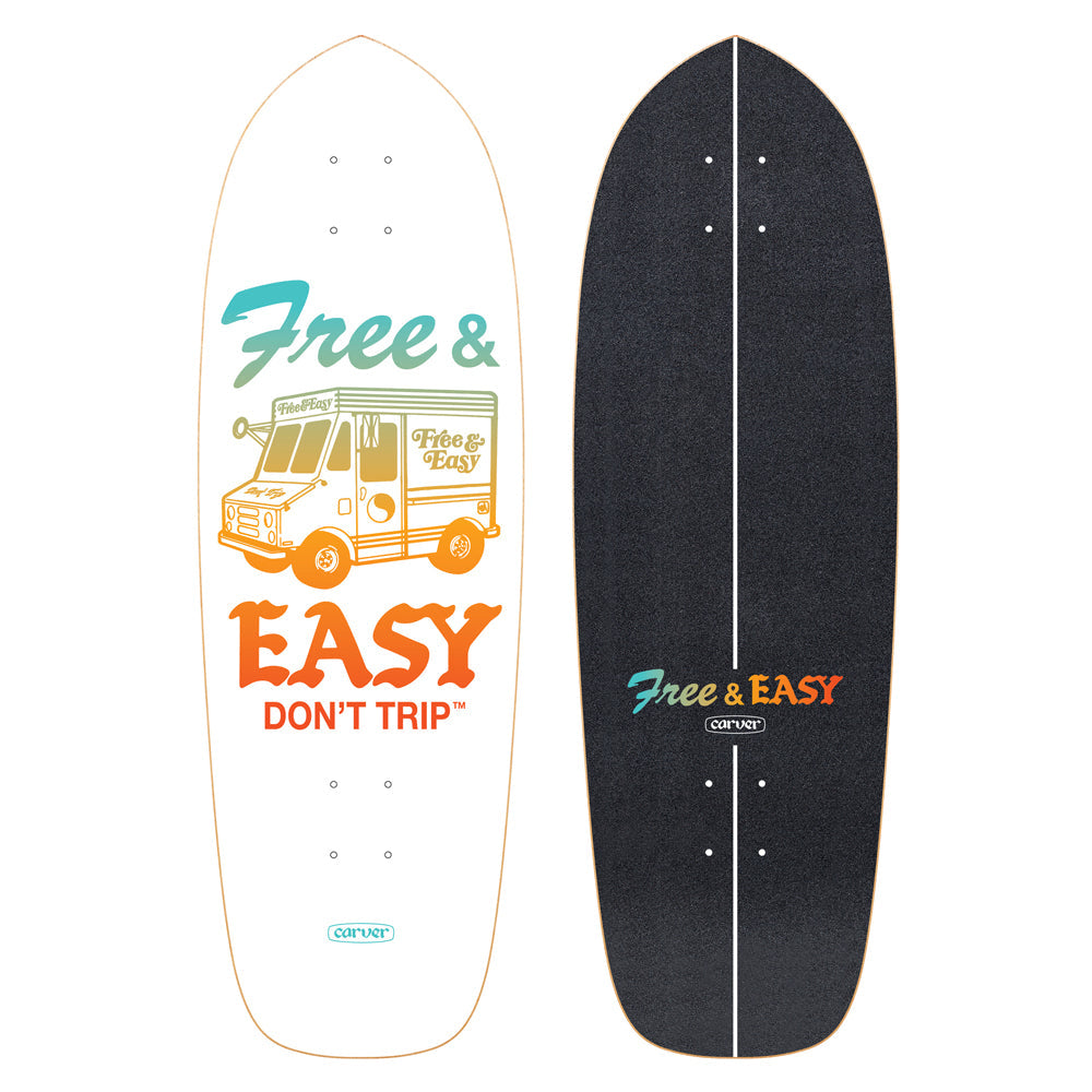 Carver Skateboards - 30.75" Free & Easy Paleta - Deck Only Skateboards Carver