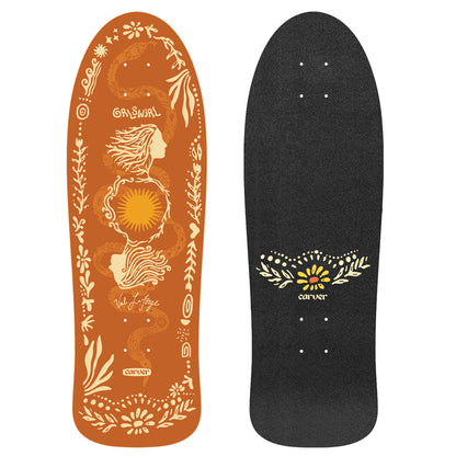 Carver Skateboards - 31" GrlSwirl Sunflower - Deck Only Skateboard Decks Carver