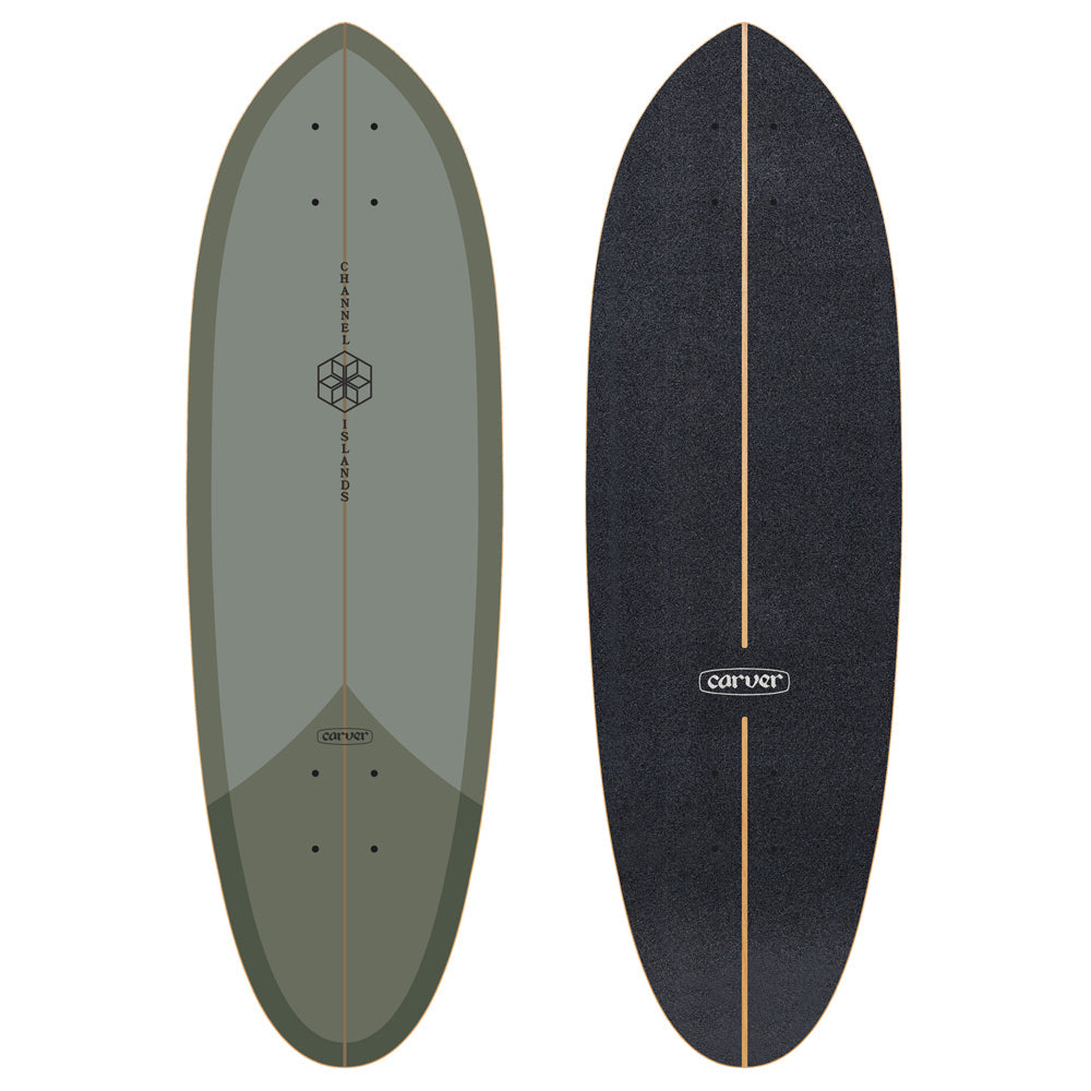 Carver Skateboards - 32.5" CI Mid Sage - Deck Only Skateboard Decks Carver