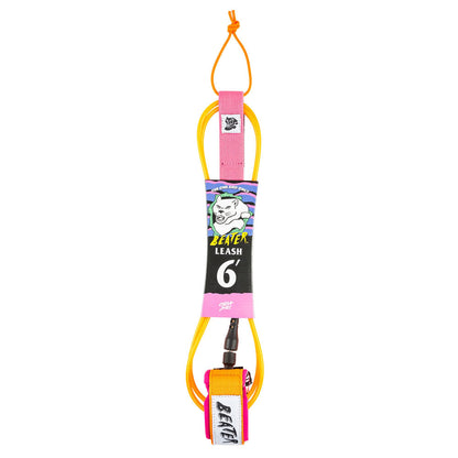 Catch Surf - Beater 6' Leash - Orange & Pink