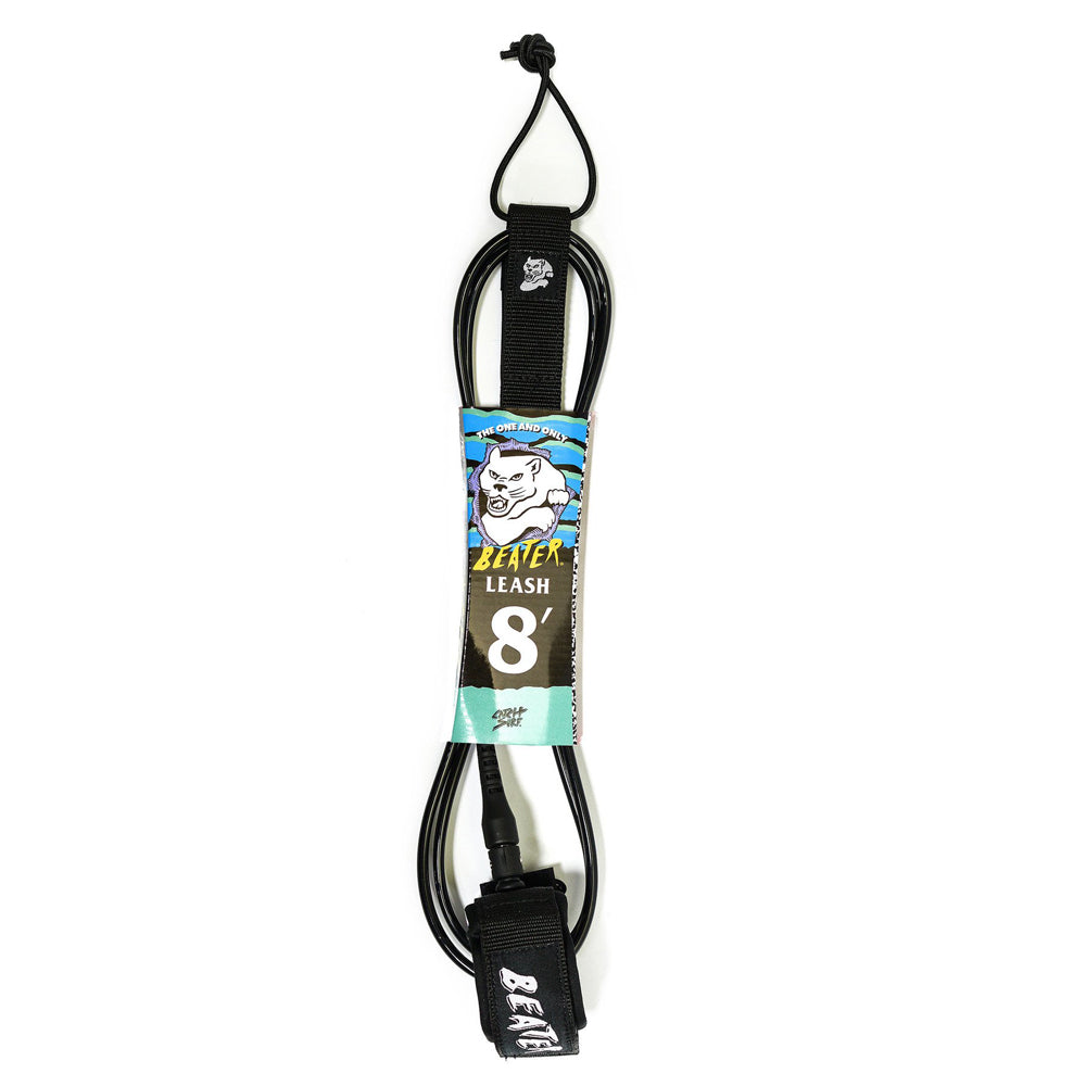 Catch Surf - Beater 8' Leash - Black Surfboard Leashes Catch Surf