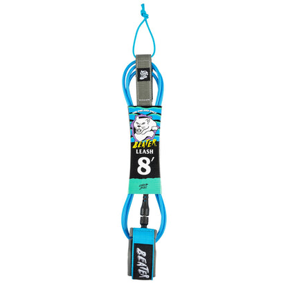 Catch Surf - Beater 8' Leash - Light Blue & Grey Surfboard Leashes Catch Surf