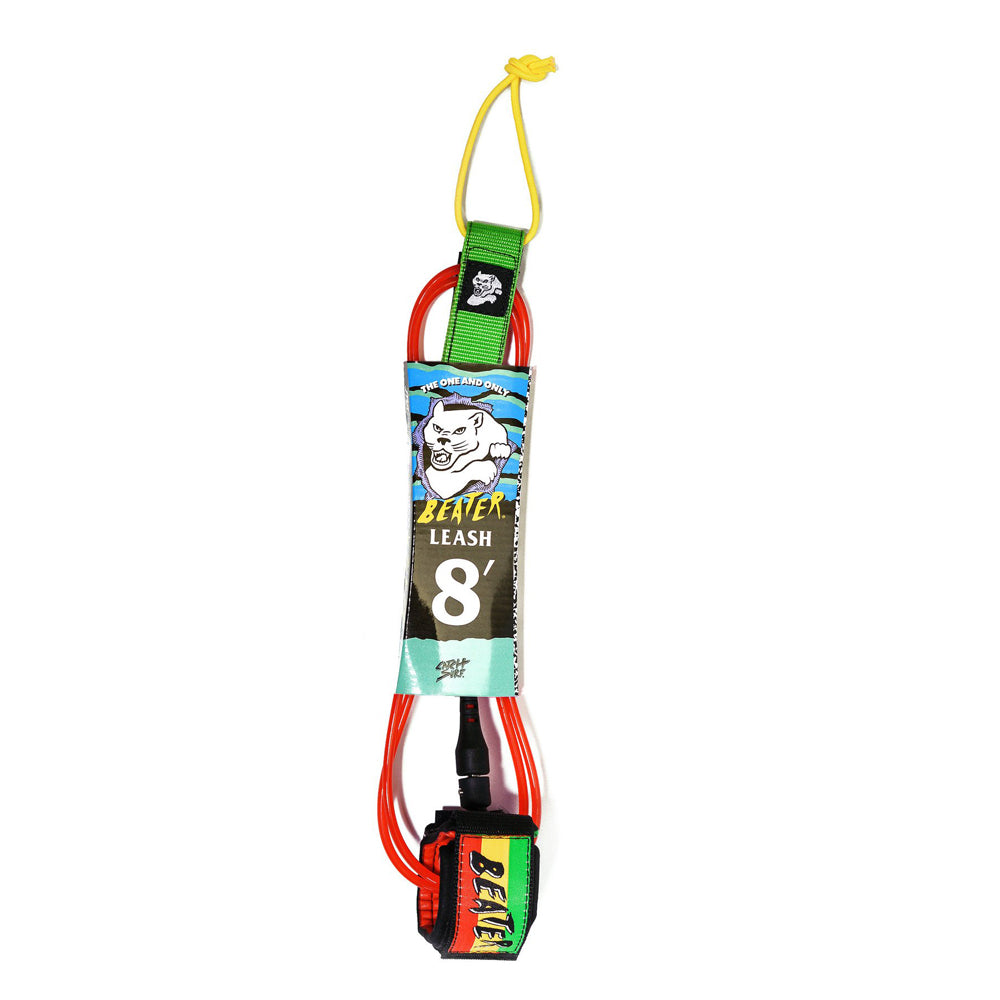 Catch Surf - Beater 8' Leash - Rasta Surfboard Leashes Catch Surf