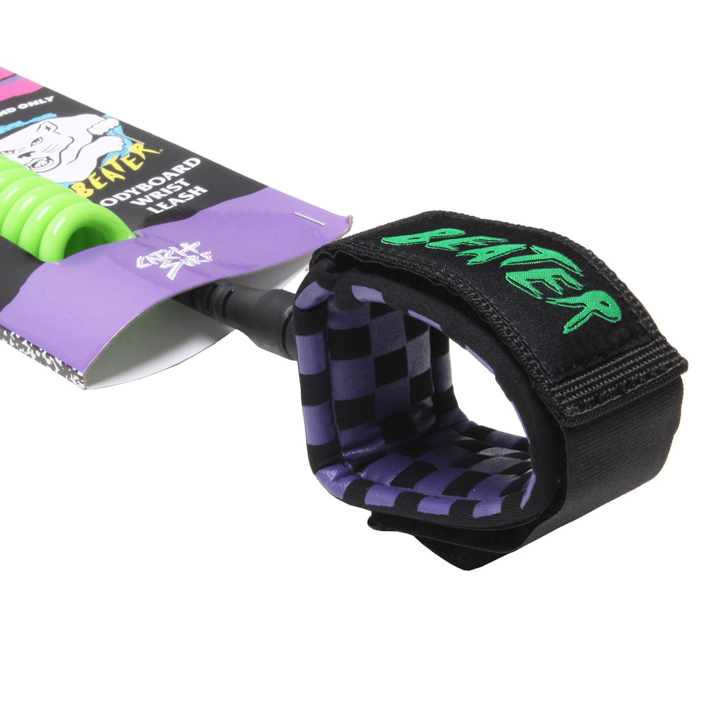 Catch Surf - Beater Bodyboard Leash - Green & Purple