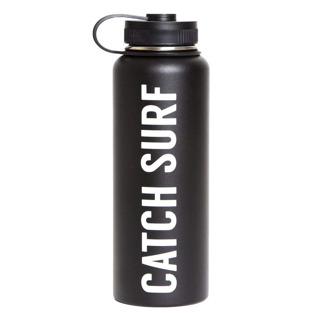 Catch Surf - Block Logo Flask - Black Surf Accessories Catch Surf