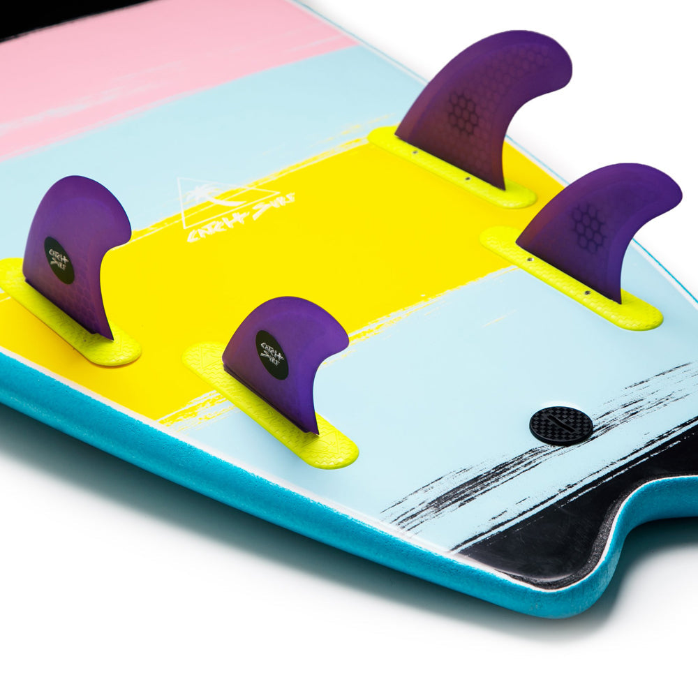 Catch Surf - Ultra Hi-Perf Quad Fin Kit - Purple Surfboard Fins Catch Surf