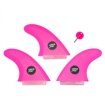 Catch Surf - Ultra Hi-Perf Tri Fin Kit - Pink Surfboard Fins Catch Surf