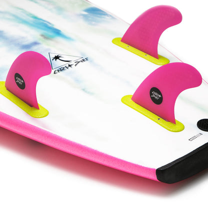 Catch Surf - Ultra Hi-Perf Tri Fin Kit - Pink Surfboard Fins Catch Surf