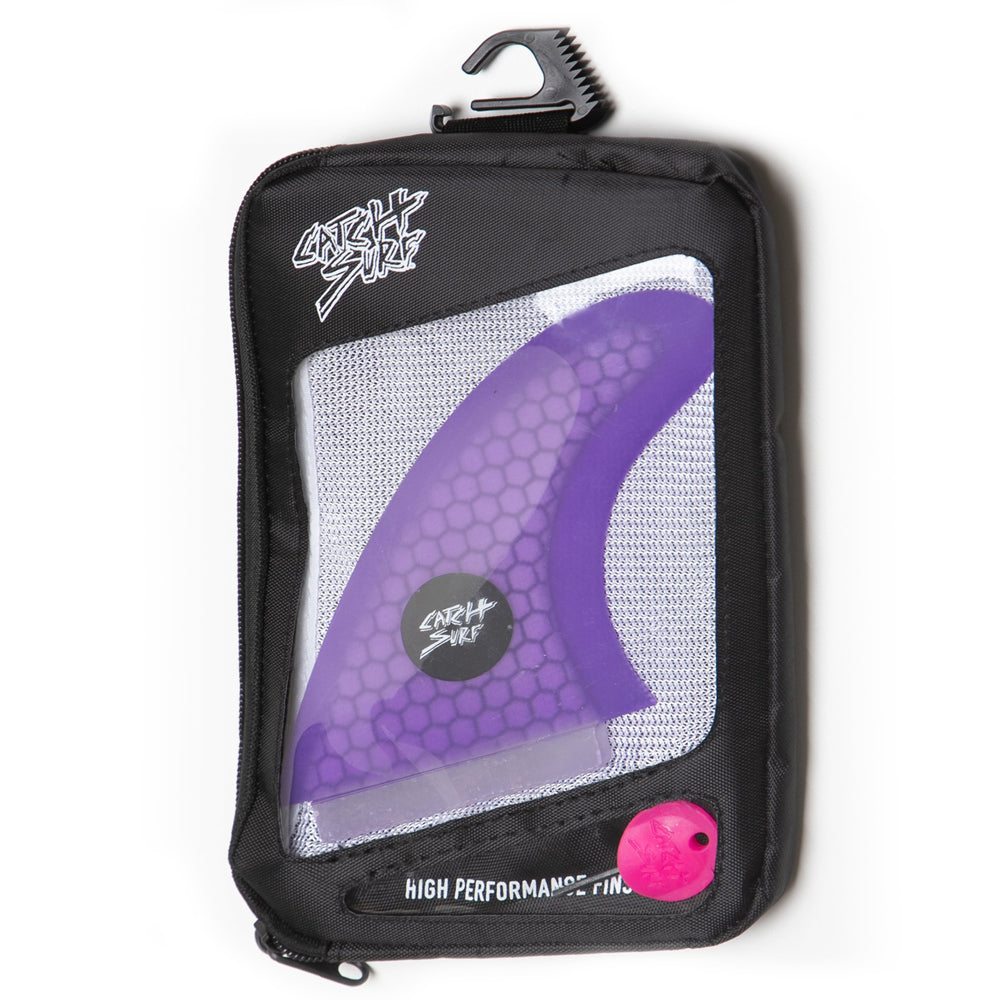 Catch Surf - Ultra Hi-Perf Tri Fin Kit - Purple Surfboard Fins Catch Surf