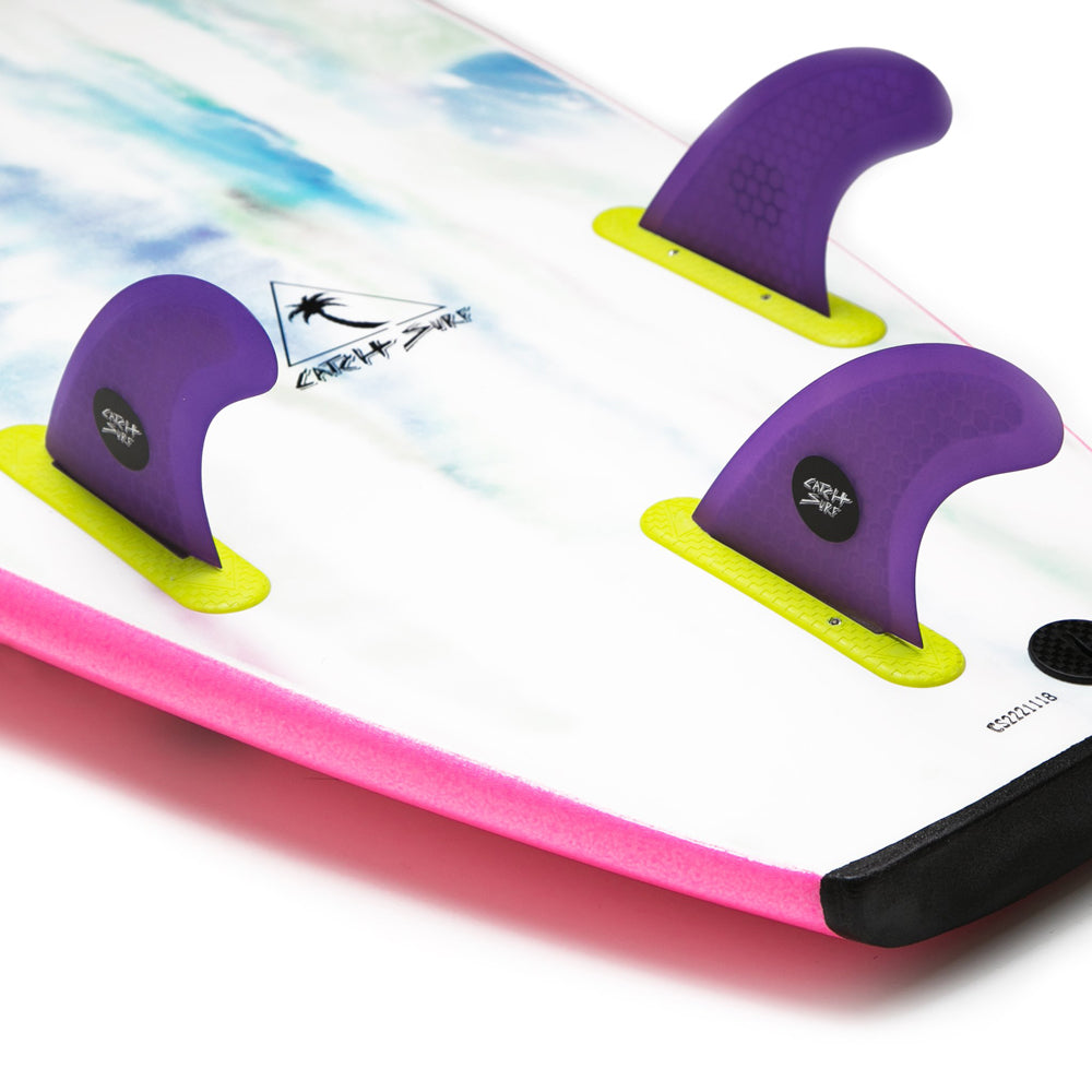 Catch Surf - Ultra Hi-Perf Tri Fin Kit - Purple Surfboard Fins Catch Surf