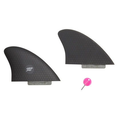 Catch Surf - Ultra Hi-Perf Twin Fin Kit - Black Surfboard Fins Catch Surf