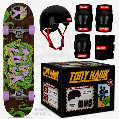 Xootz Street Skateboard Tentacle & Tony Hawk Protection Bundle