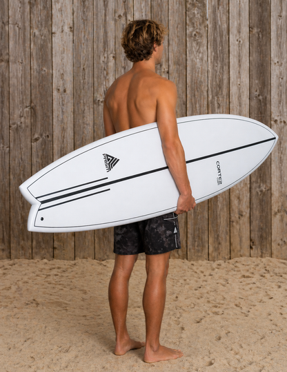 Cortez Prism Cubin Surfboard White 6'9" Fish Cortez