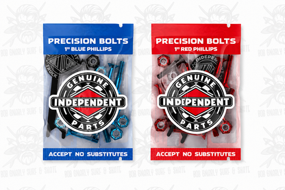Indy Parts Precision Skateboard Phillips Bolts 1" Hardware Set with Tool Skateboard Small Parts indy