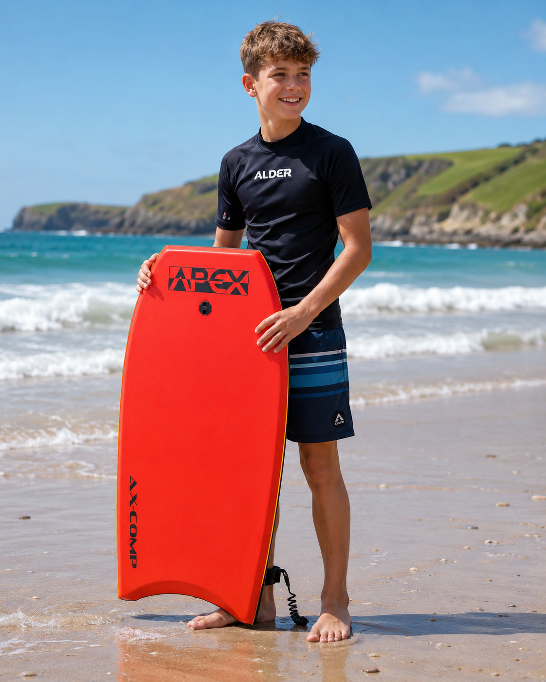 Apex AX-Comp Bodyboard Red Bodyboard Alder