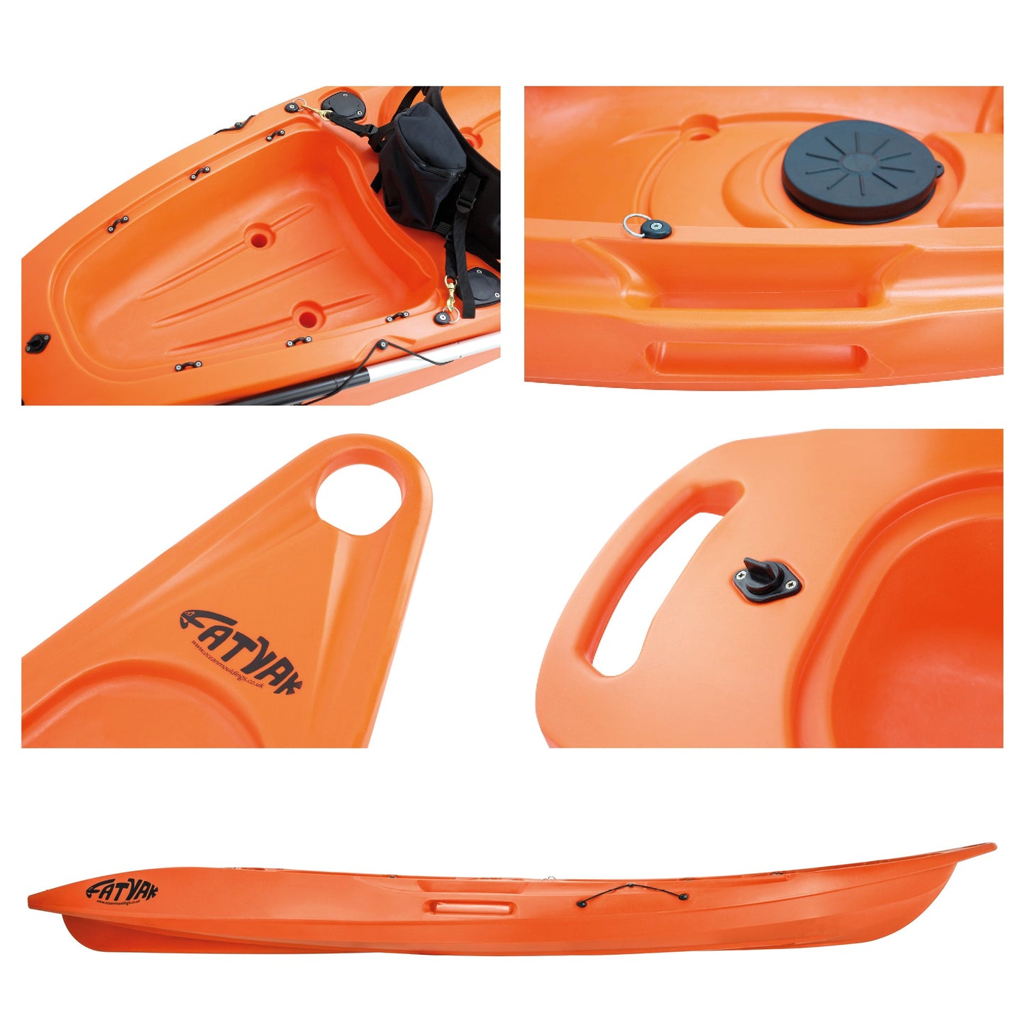 'MAHEE' Double Seater Kayak Orange Package Deal 🟠 Sit-on-Top Kayak | Package Deal Fatyak Kayaks