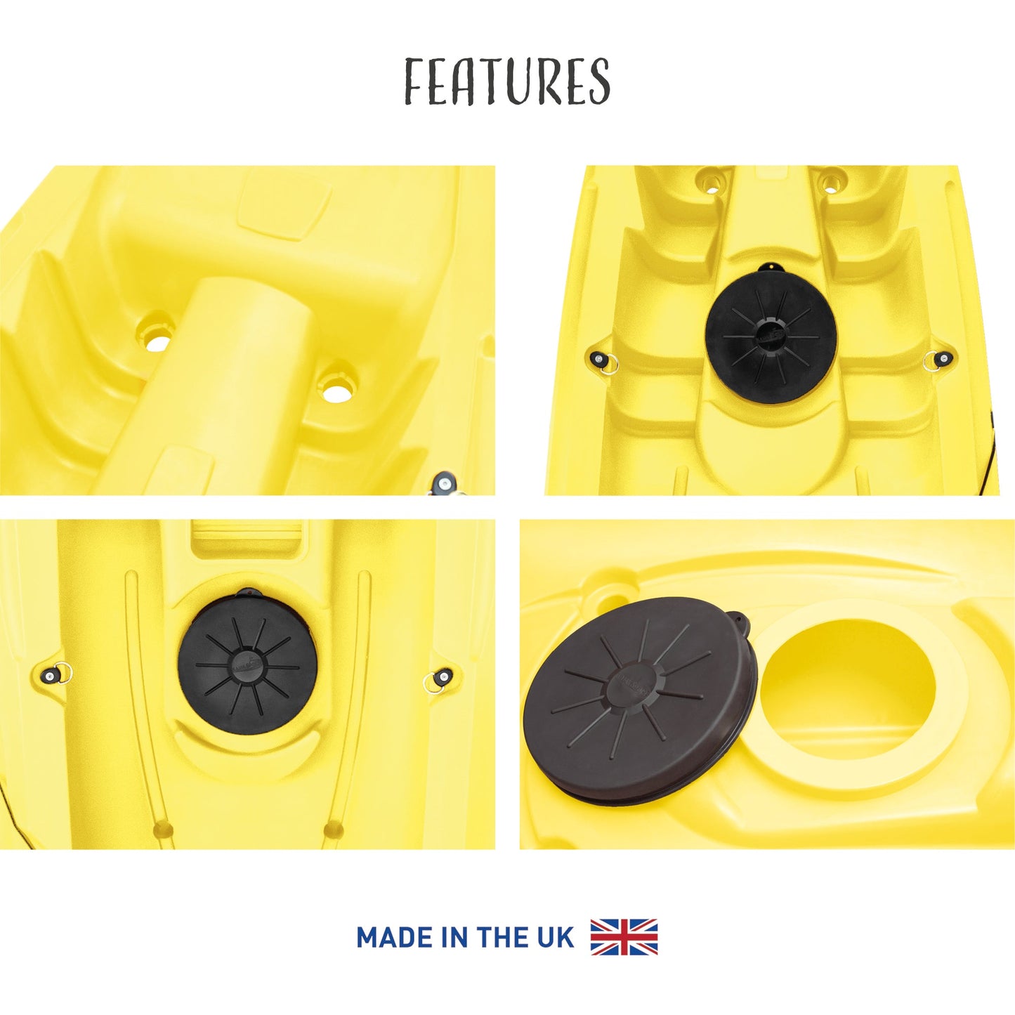 Mahee Tandem Kayak | Plastic Neutral | Yellow | Stable & Durable