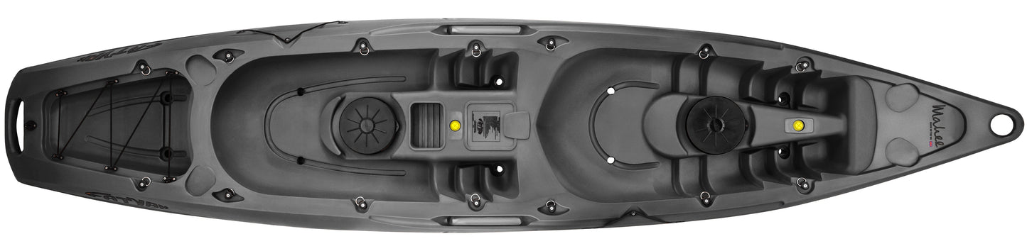 Mahee Eco Tandem Kayak | 100% Ocean Plastic | Black | Stable & Durable Sit-on-Top Kayak Fatyak Kayaks