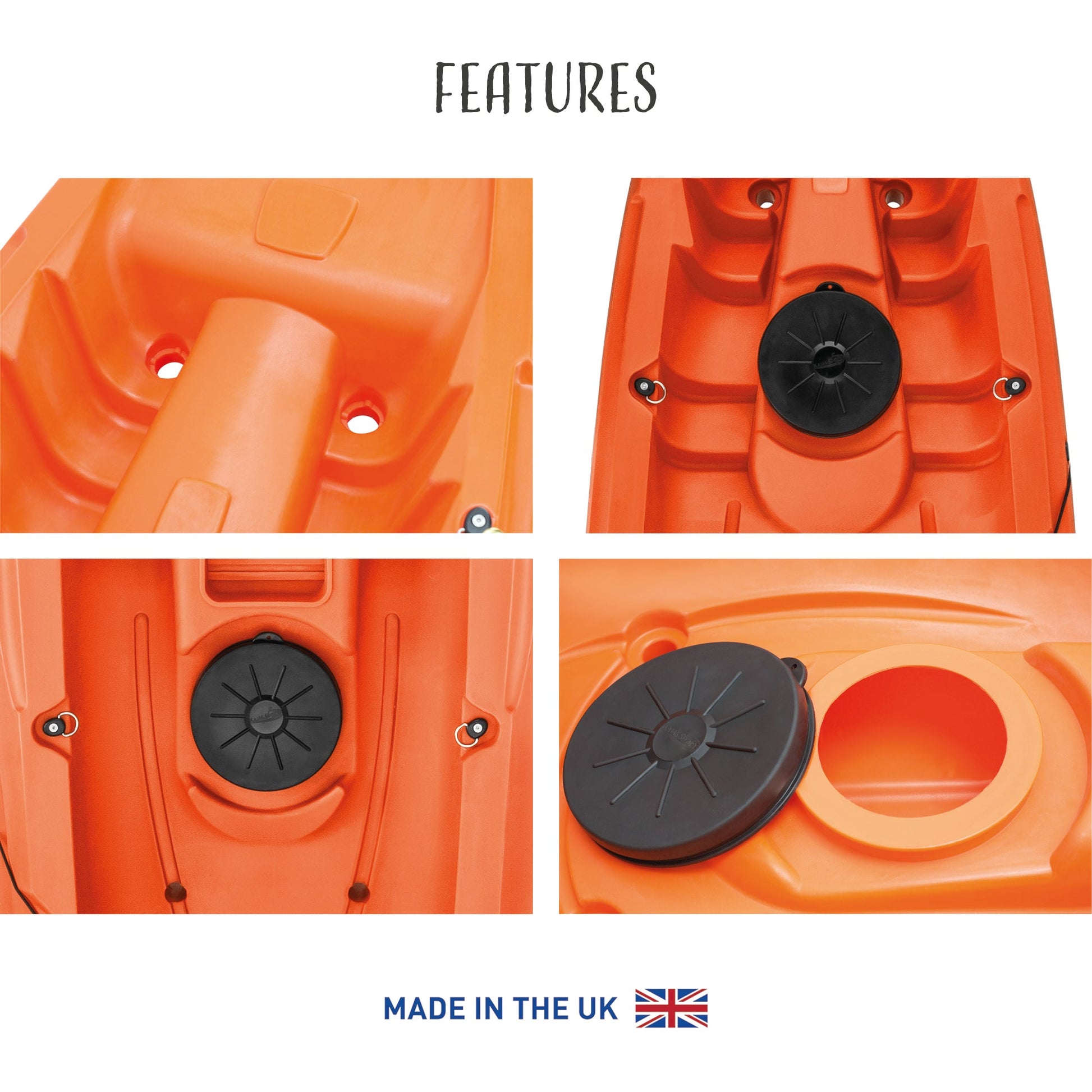 'MAHEE' Double Seater Kayak Orange Package Deal 🟠 Sit-on-Top Kayak | Package Deal Fatyak Kayaks