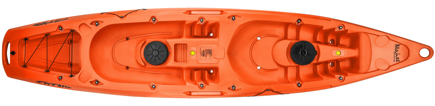 'MAHEE' Double Seater Kayak Orange Package Deal 🟠 Sit-on-Top Kayak | Package Deal Fatyak Kayaks