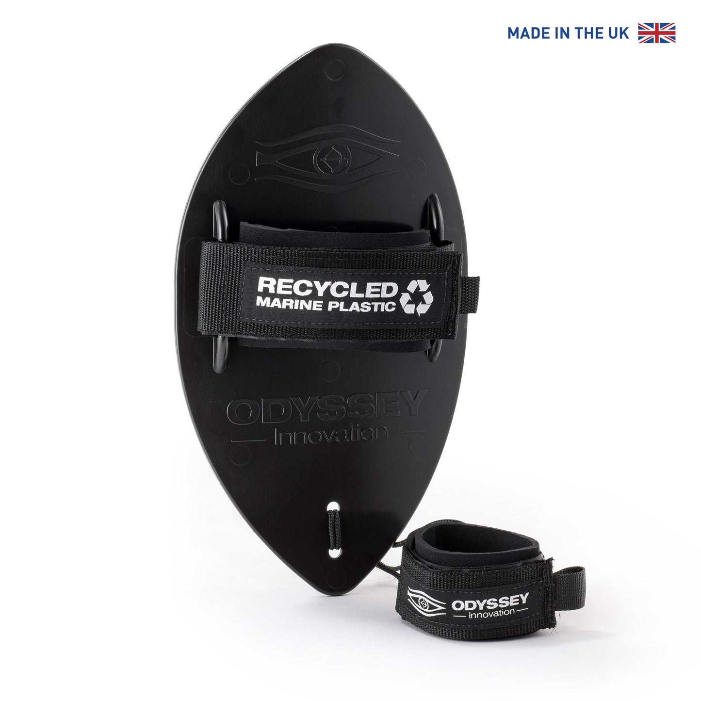 Odyssey Bodysurfing Handplane | 100% Ocean Plastic | Black | Wave Control