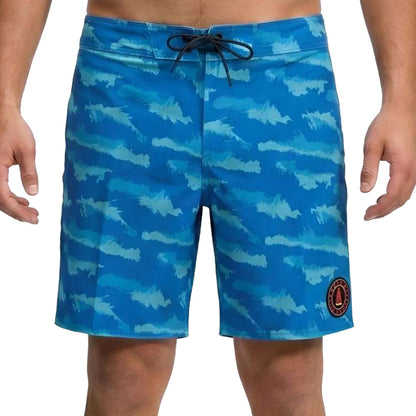 DaFin - Board Shorts - Camo Blue