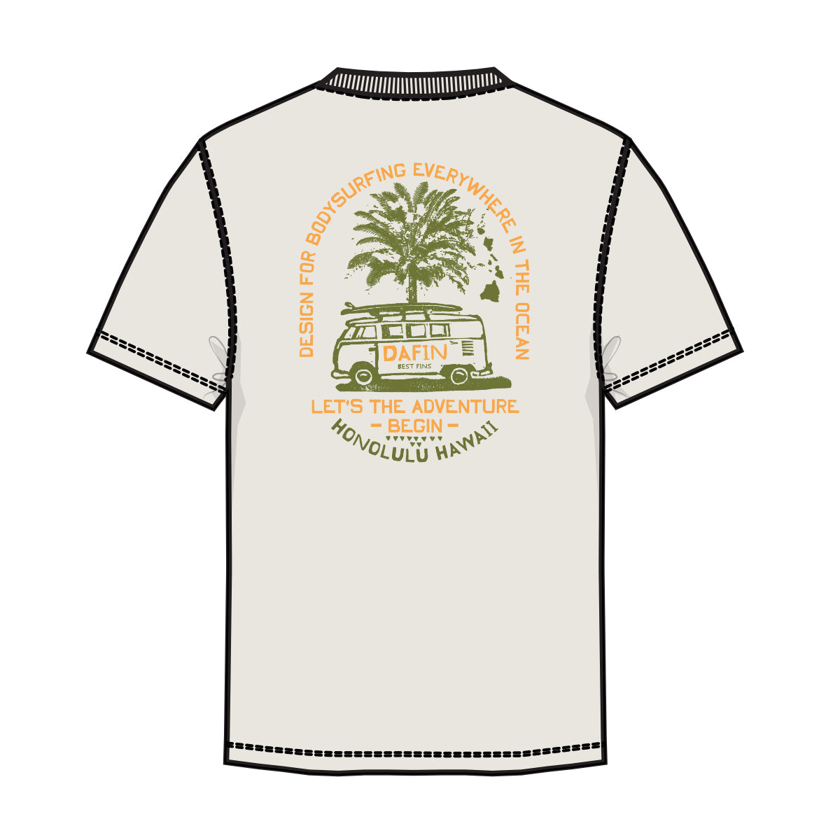 DaFin - Da Van T-Shirt - Off White T-Shirt Dafin Small