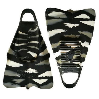 DaFin Fins - Zak Noyle - Black & White Swimming Fins DaFin XXS - UK 13c~1