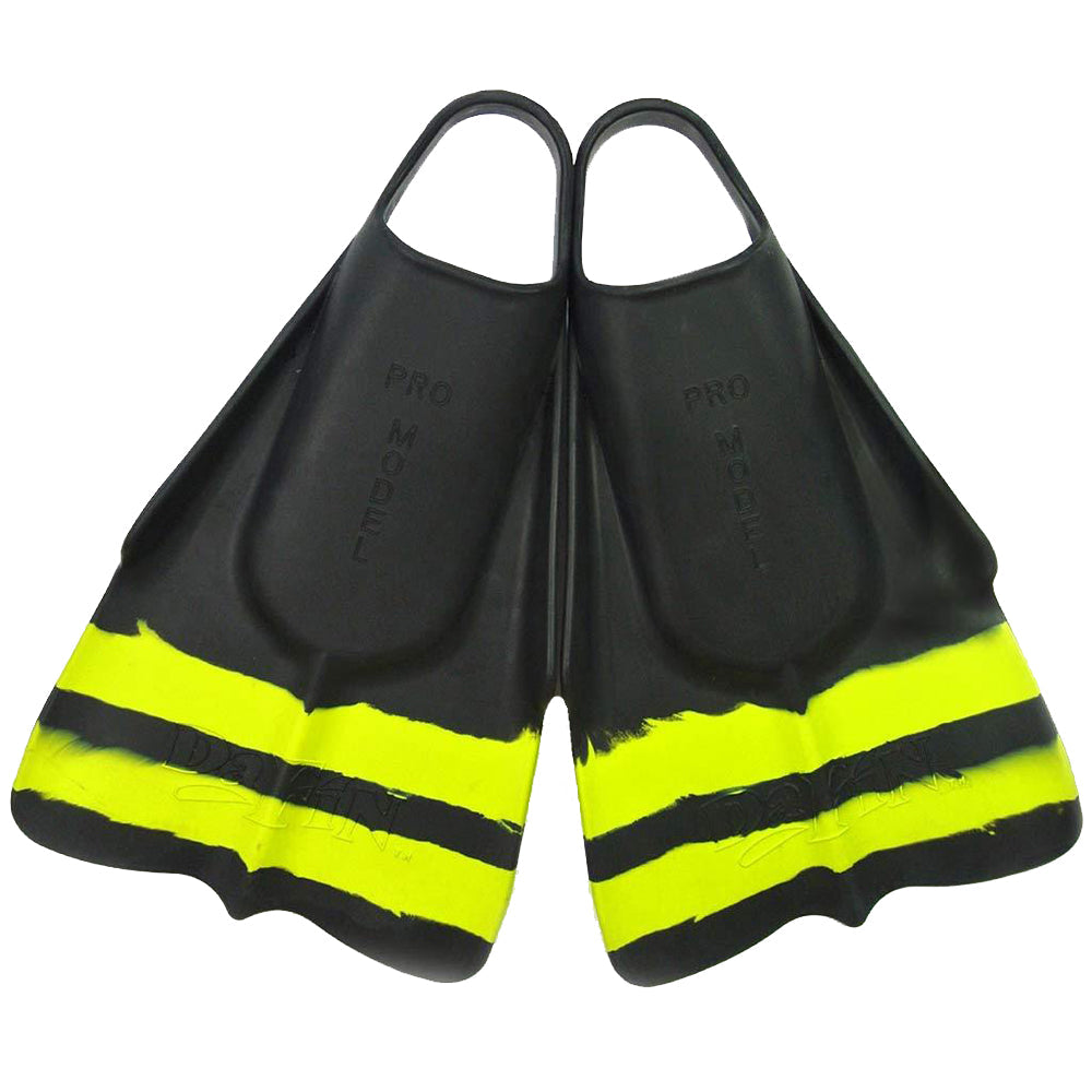 DaFin Fins - Slyde - Black & Yellow Swimming Fins Dafin SM - UK 4~5