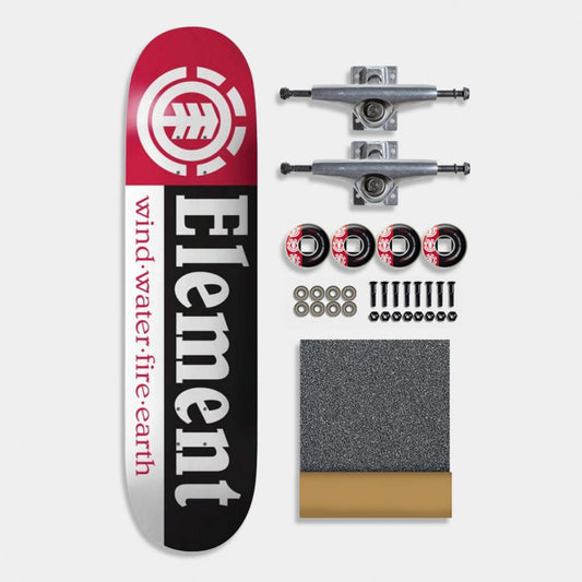 Element Complete Skateboard Kit 7.75" Section Black Red Street Element
