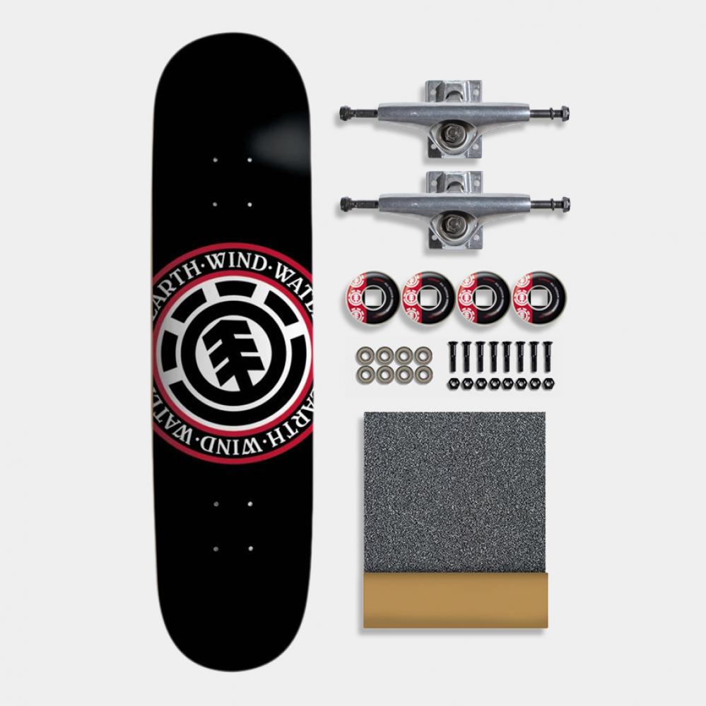 Element Complete Skateboard Kit 8" Seal Black Street Element