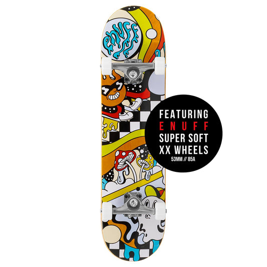 Enuff Meltworld Confused Complete Skateboard 7.25" x 29.5" skateboard Enuff Skateboards