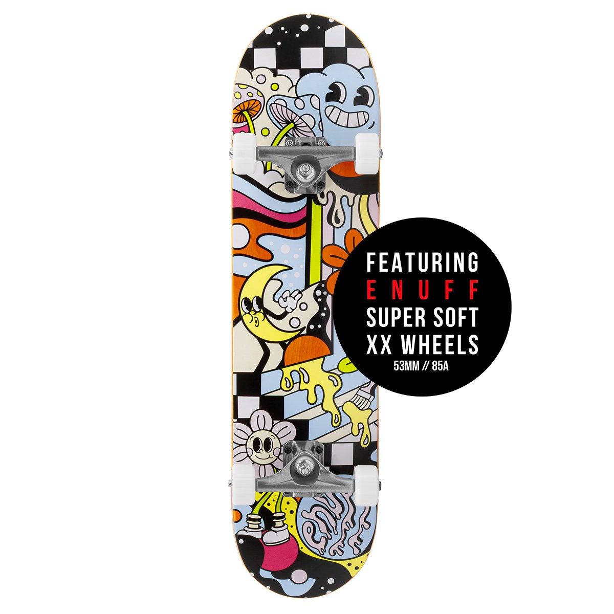 Enuff Meltworld Dazed Complete Skateboard 7.75" x 31.5" skateboard Enuff Skateboards