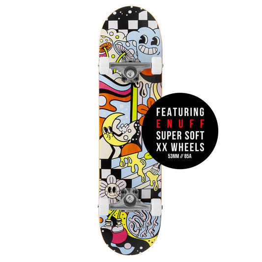 Enuff Meltworld Dazed Complete Skateboard 7.75" x 31.5" skateboard Enuff Skateboards