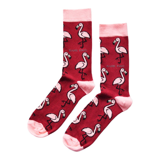 Save the Flamingos Bamboo Socks Socks Bare Kind