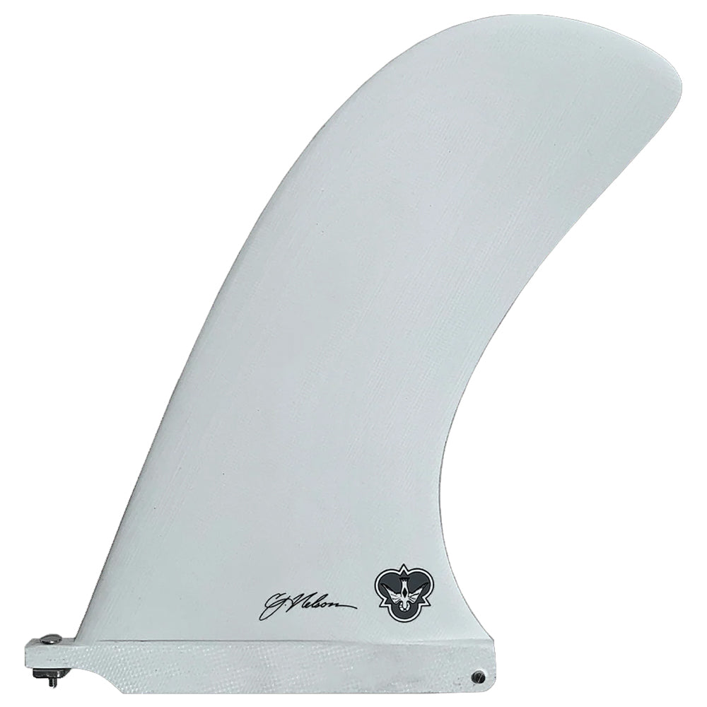 Flying Diamonds - CJ Nelson - Cali Pivot - White Single Fin Flying Diamonds White 10"